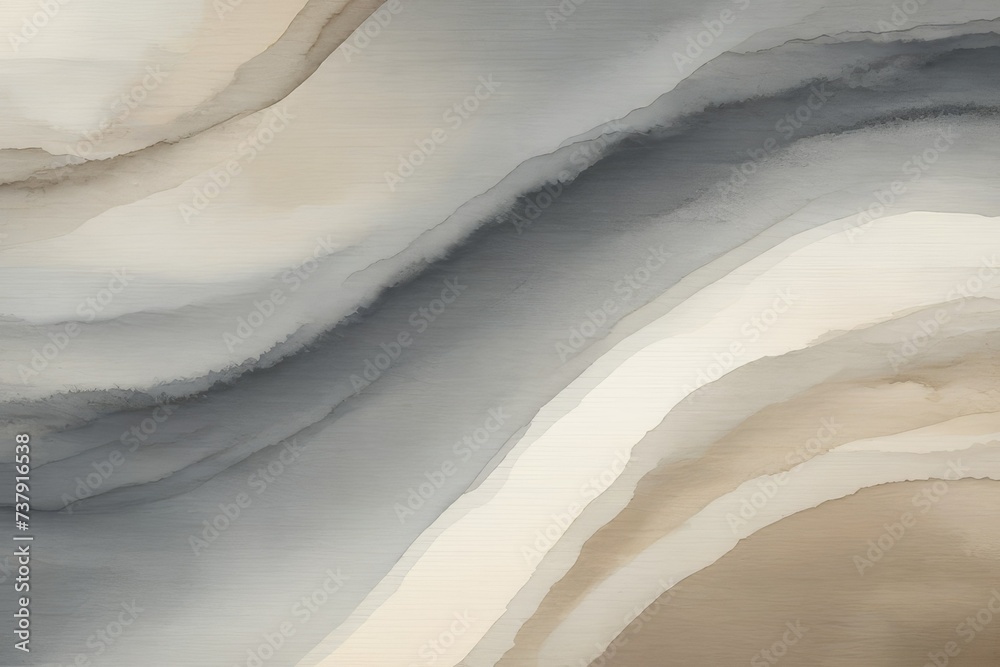 Obraz premium gray abstract watercolor pattern paper beige color art background for design dirty grungy