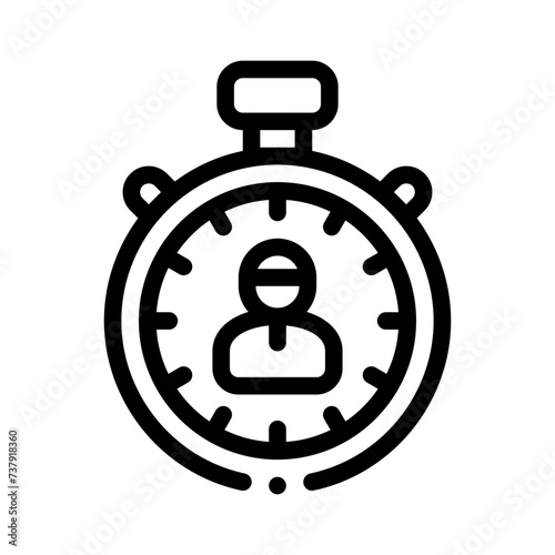 punctual line icon
