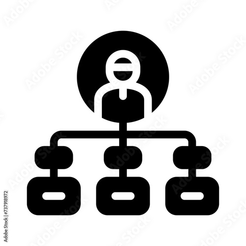 hierarchy glyph icon