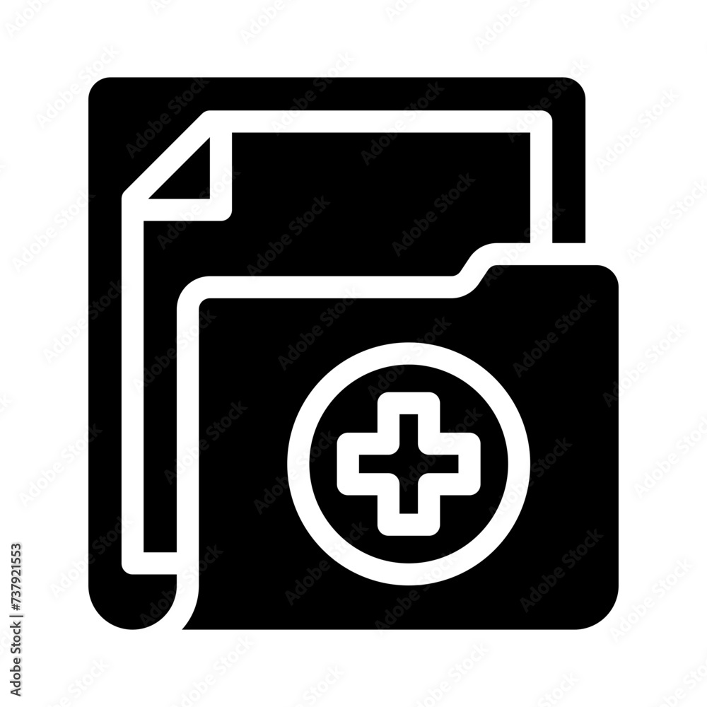 Obraz premium folder glyph icon