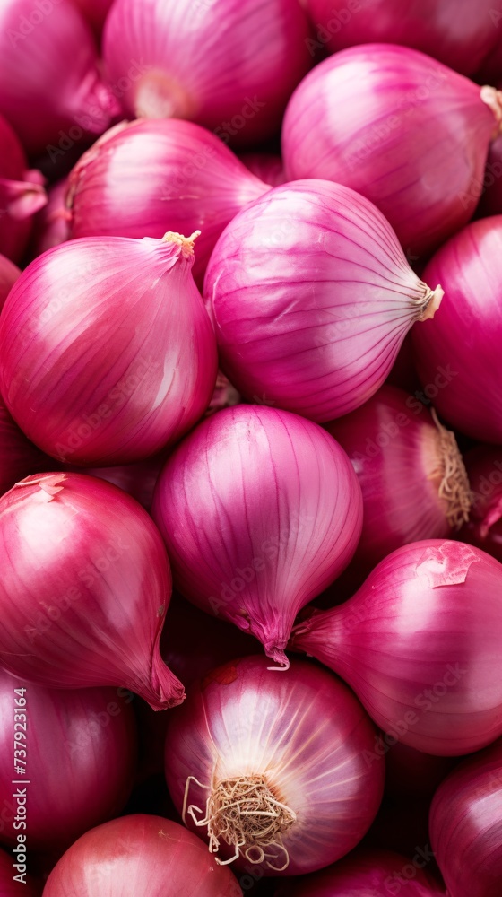 a pile of red onions a pile of red onions