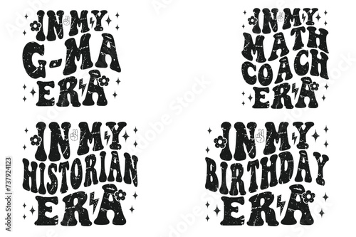 In my g-ma era, in my math coach era, in my historian era, on my birthday era retro T-shirt
