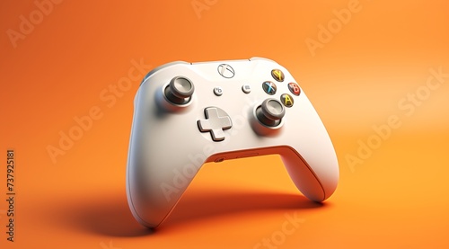 a white video game controller photo