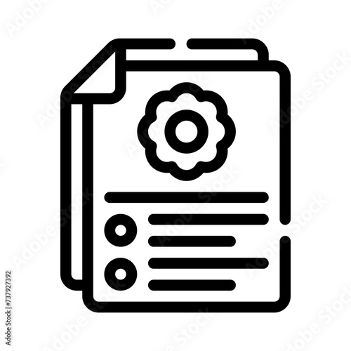 agreement line icon