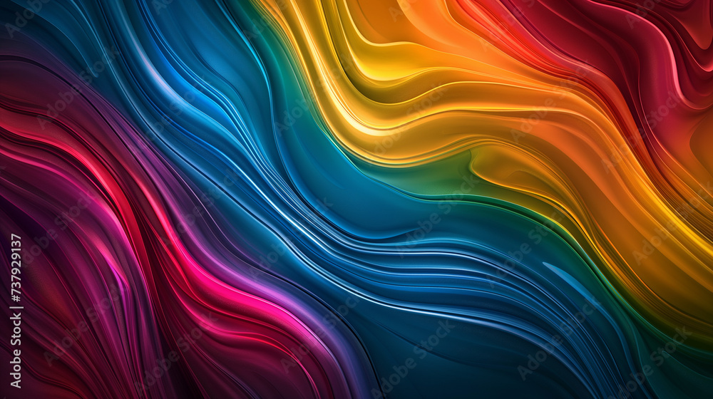 Obraz premium Colored abstract background. Smooth transitions of iridescent colors. Colorful gradient. Rainbow backdrop