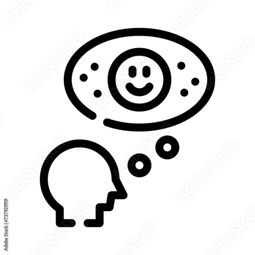 optimism line icon