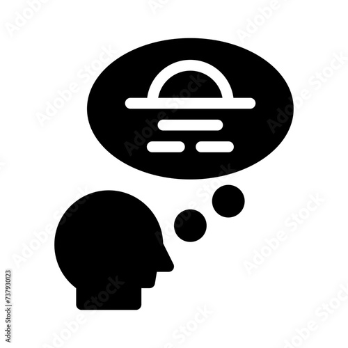mind glyph icon