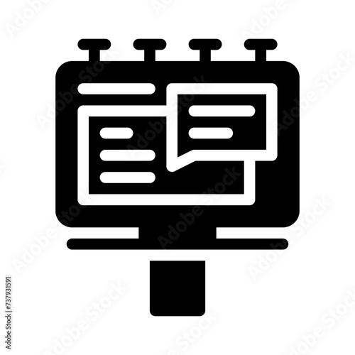 billboard glyph icon
