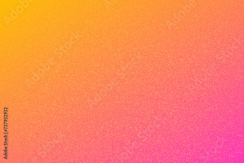 Bright orange and pink dotted textured background, noisy gritty dot halftone effect, vector neon illustration. Fashionable banner in grunge style.