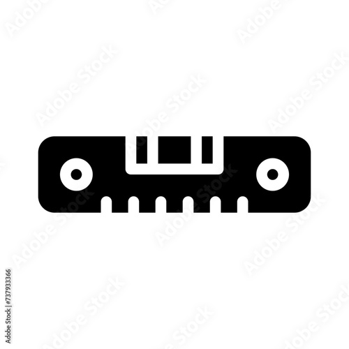 spirit level glyph icon
