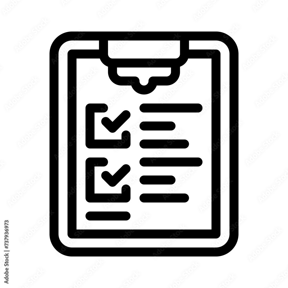 checklist line icon checklist line icon