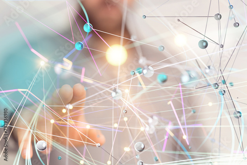 conference Digital Network and data concept 3d