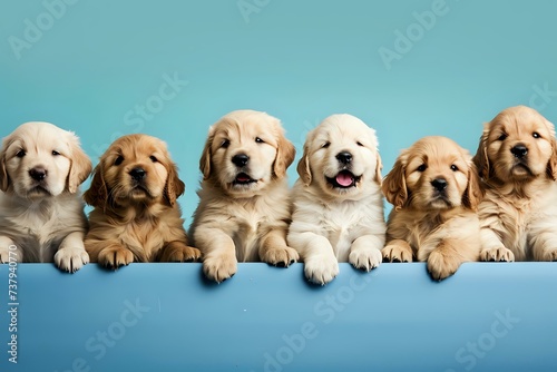 golden retriever puppies. Generative AI