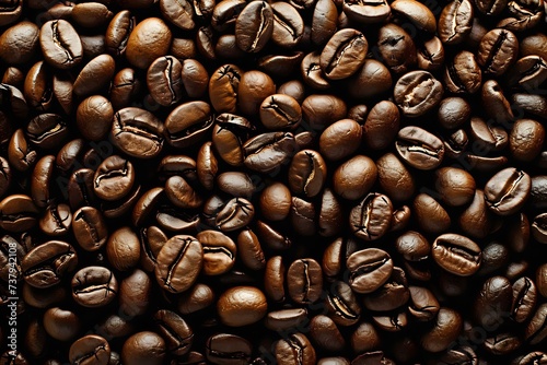 coffee beans background. Generative AI