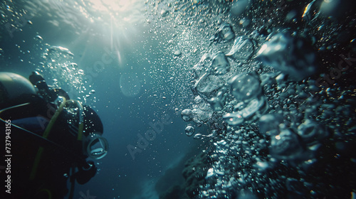 Bubbles under water