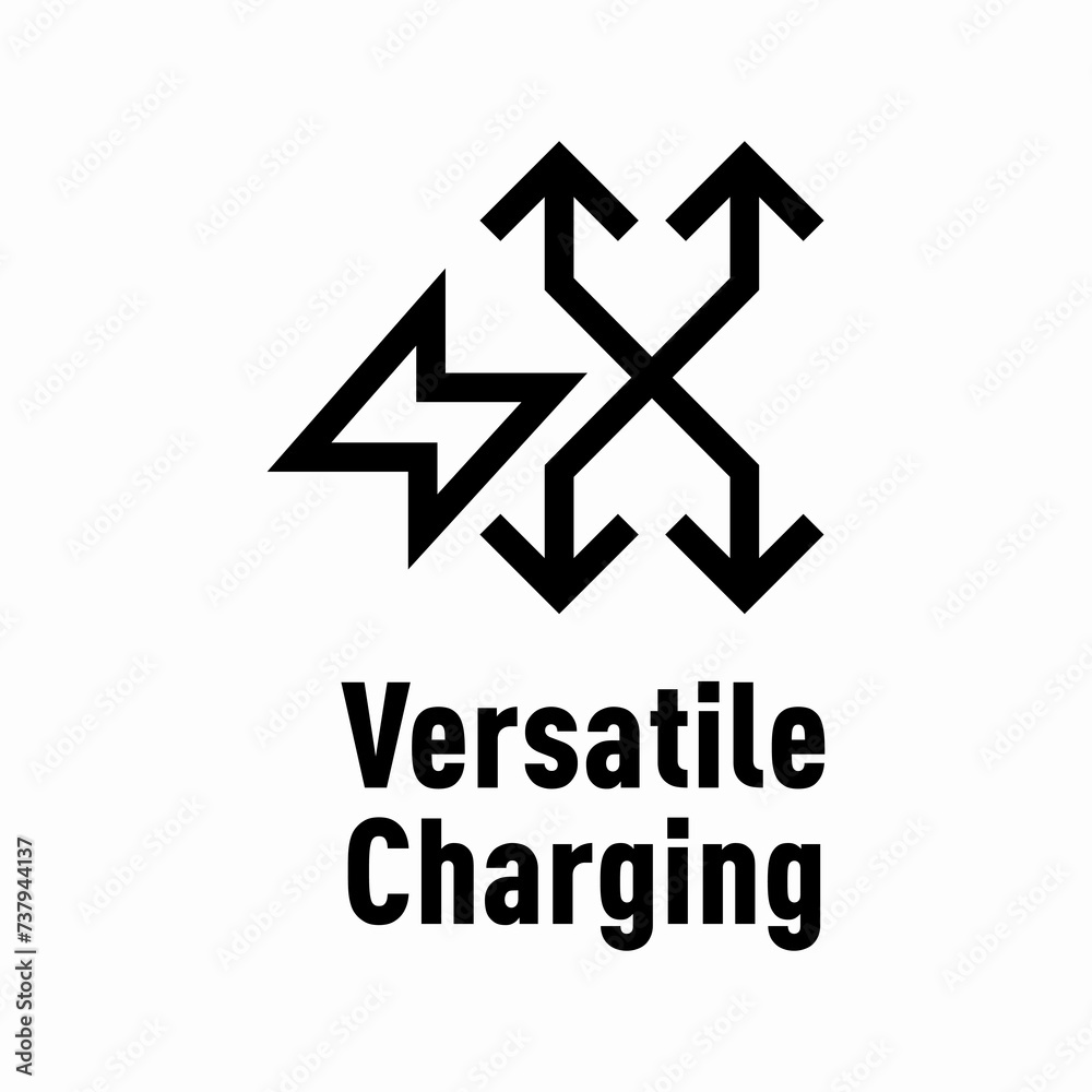 Versatile Charging vector information sign Versatile Charging vector information sign