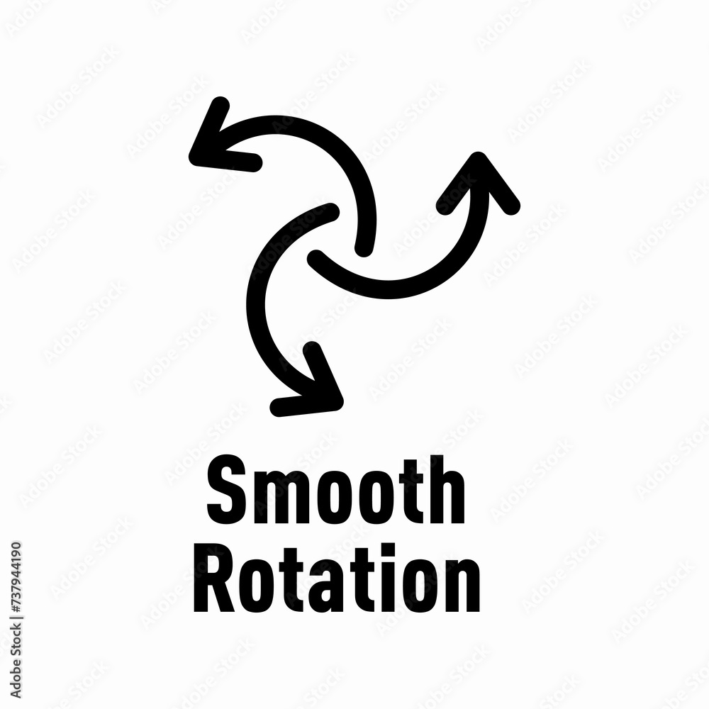 Smooth Rotation vector information sign