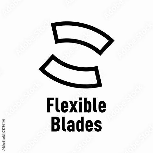 Flexible Blades vector information sign