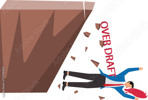 Businessman, Overdraft, Death, Illustration, Lying Down,