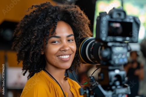 Narrative Black Women in Filmmaker Role © rzrstudio