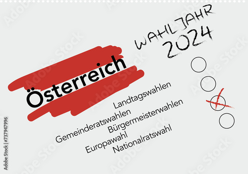 Österreich Wahljahr 2024 photo