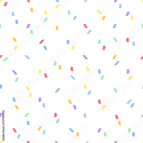 Confetti seamless pattern. Vector illustration for textiles, wrapping paper, wallpaper.