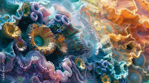 Coral texture underwater background