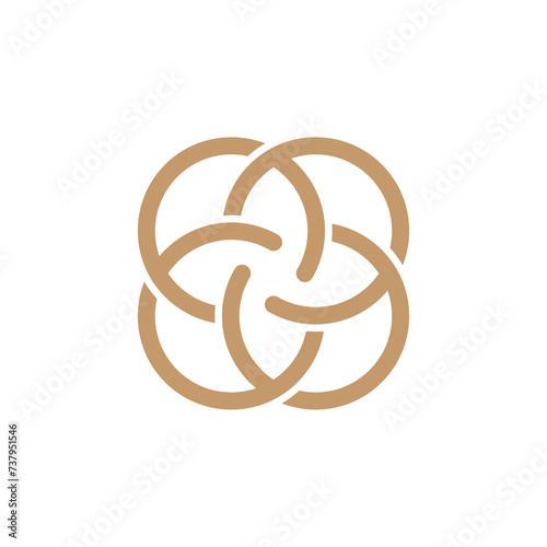 geometric circle logo design 