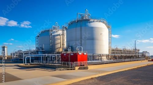 Industrial gas storage tank 