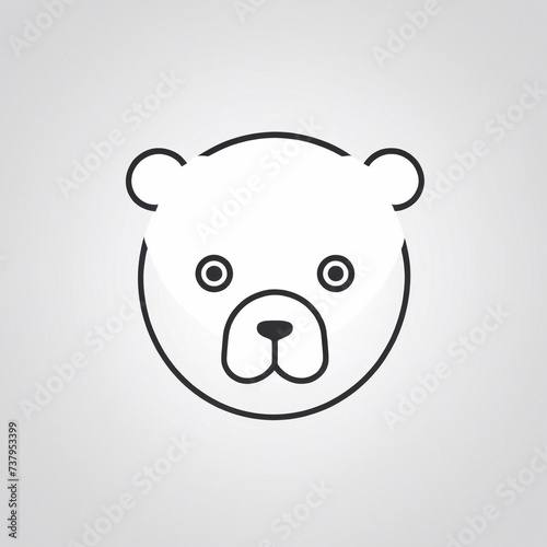 Bold Monochromatic Animal Vector Icon