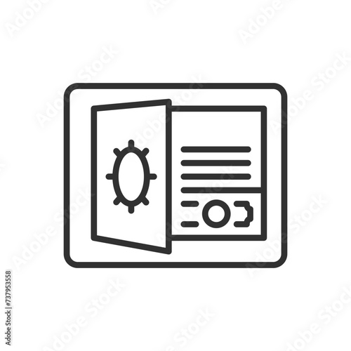 Free Download A safe with money, linear icon. Line with editable stroke - GFXLoad