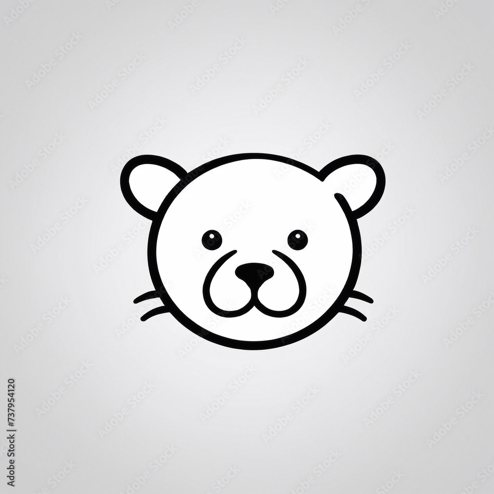 Bold Monochromatic Animal Vector Icon Bold Monochromatic Animal Vector Icon