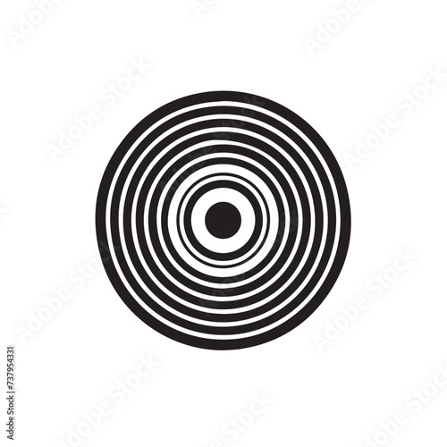 Target in cartoon, doodle style . Image for t-shirt, web, mobile apps and ui. Isolated 2d vector illustration in logo, icon, sketch style, Eps 10, black and white. AI Generative