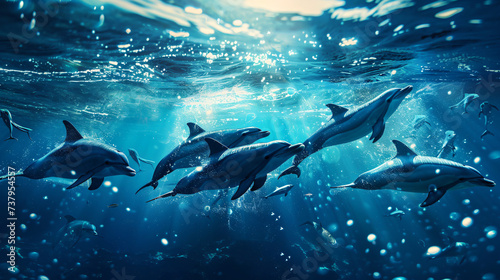 Dolphins music background © levit