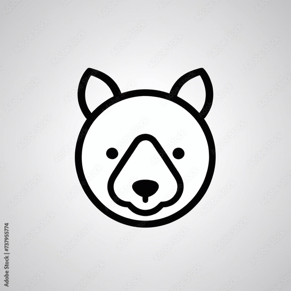 Bold Monochromatic Animal Vector Icon Bold Monochromatic Animal Vector Icon