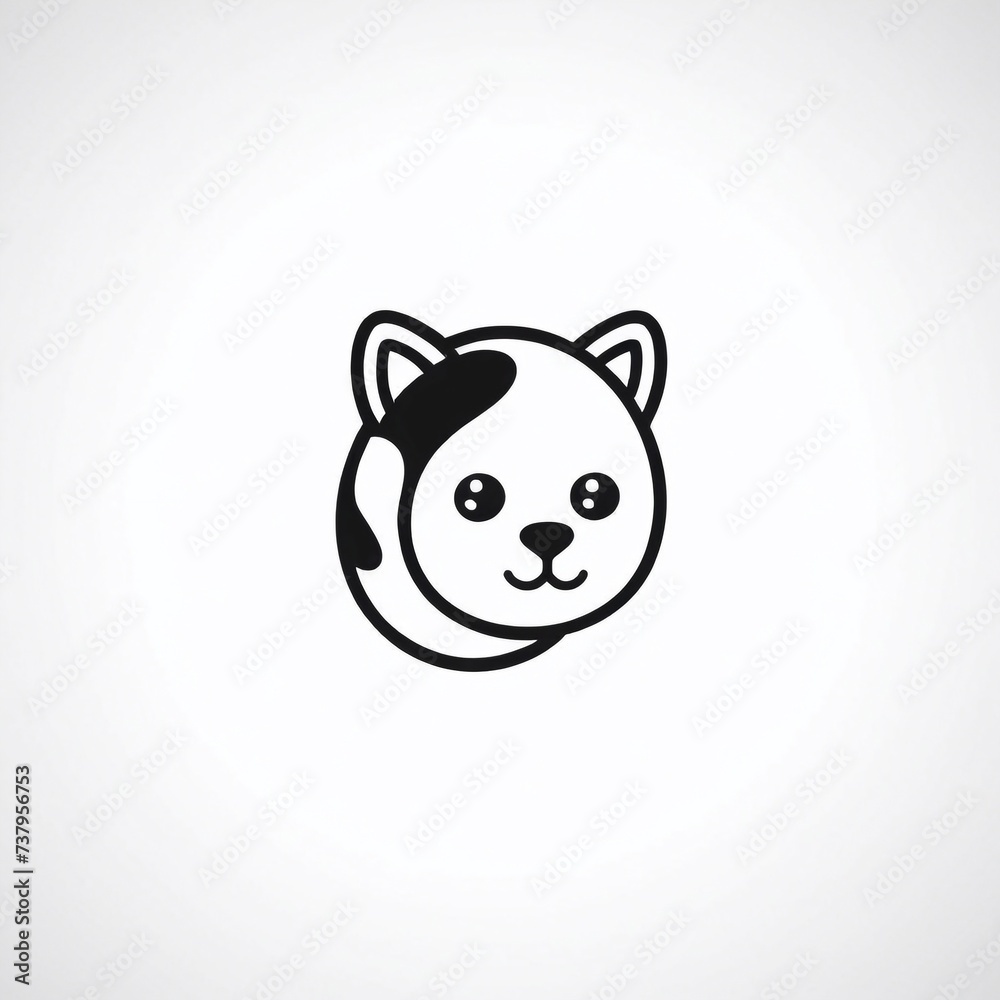 Bold Monochromatic Animal Vector Icon Bold Monochromatic Animal Vector Icon