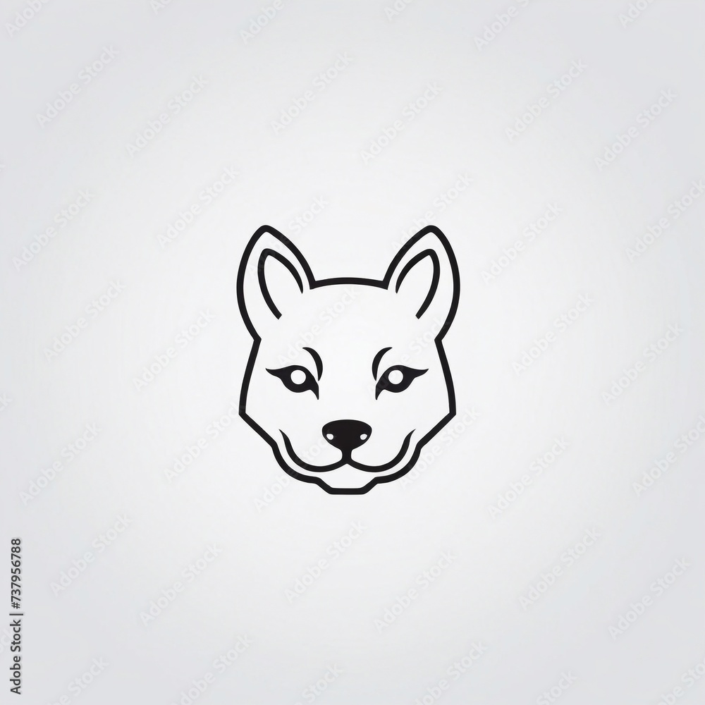 Bold Monochromatic Animal Vector Icon Bold Monochromatic Animal Vector Icon