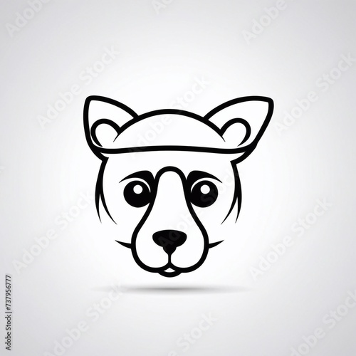 Bold Monochromatic Animal Vector Icon