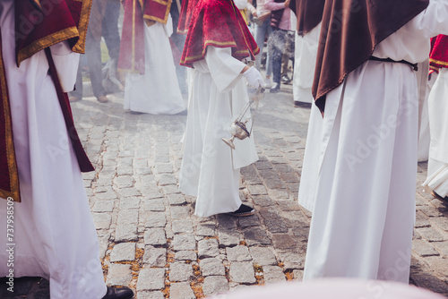 Holy Week Procession with Nazarenes, holy week