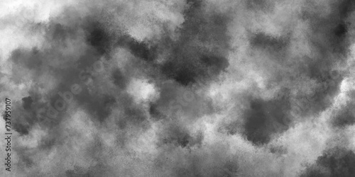 Modern Dark and Dramatic Storm Clouds Area Background. Concrete old and grainy wall white color grunge texture. Abstract black and white silver ink effect cloudy grunge texture.