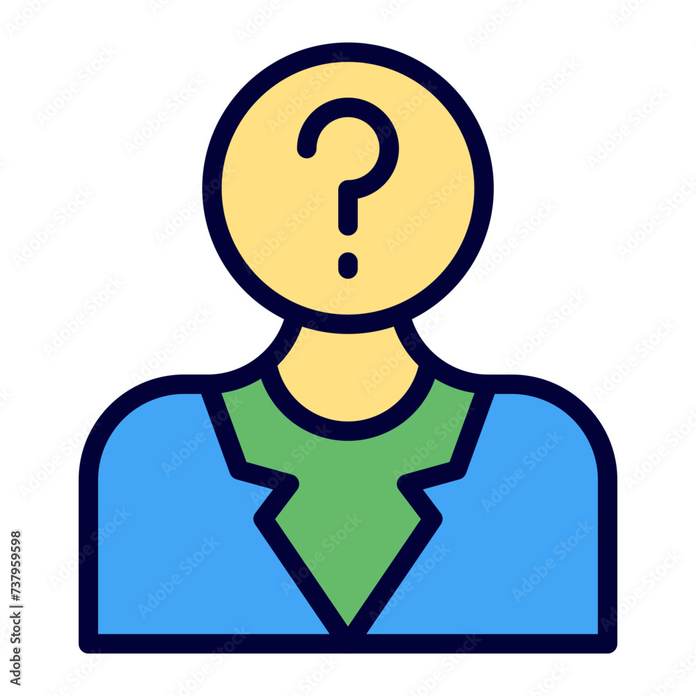 Missing Line Filled Icon Missing Line Filled Icon