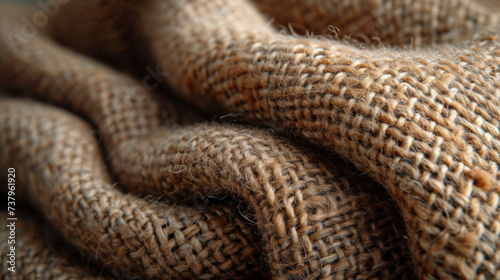 Texture of a rough woolen textile bearing the marks of handspun yarn symbolizing the rustic charm of the Victorian era.
