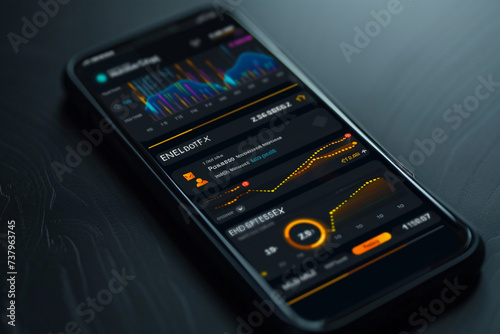 Digital wallet interface on black background