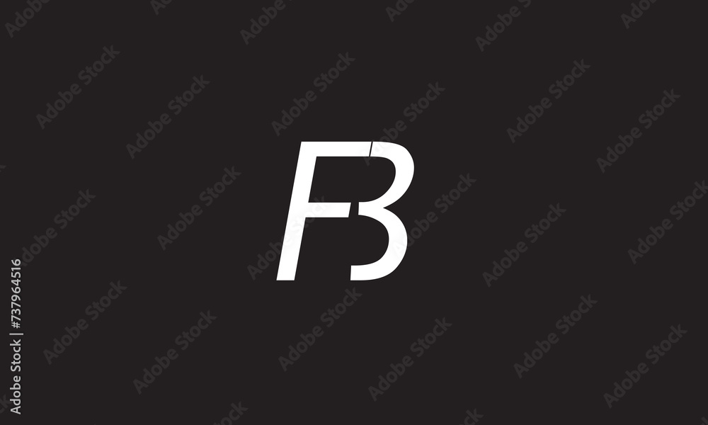 FB, BF, F, B Abstract Letters Logo Monogram FB, BF, F, B Abstract Letters Logo Monogram