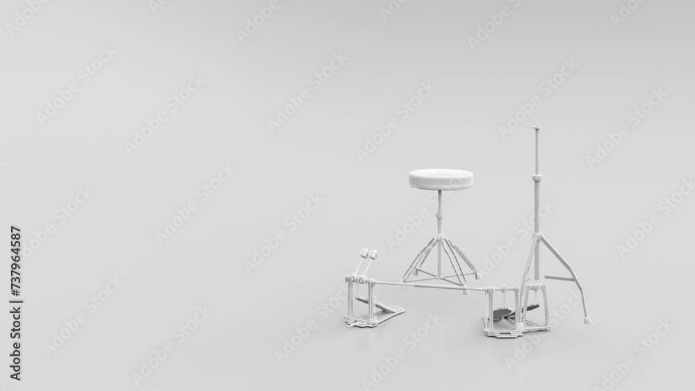 Drum Assembly, Concert, Rock, Presentation, 3d rendering, 3d illustration Drum Assembly, Concert, Rock, Presentation, 3d rendering, 3d illustration