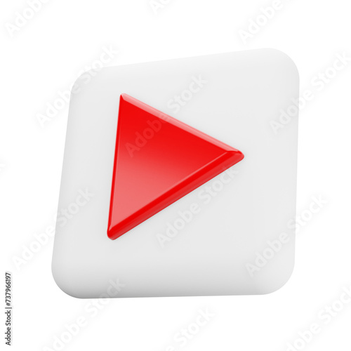 Play Button 3d Illustration