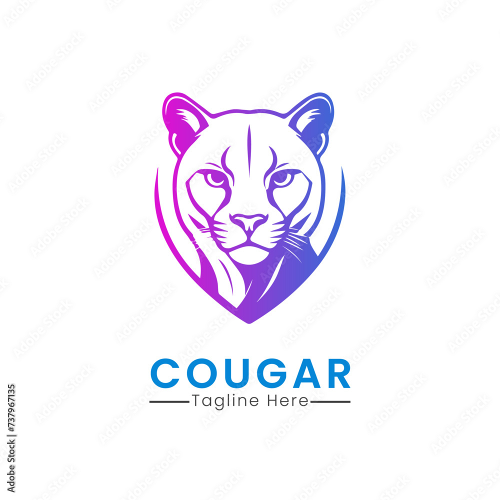 cougar logo template