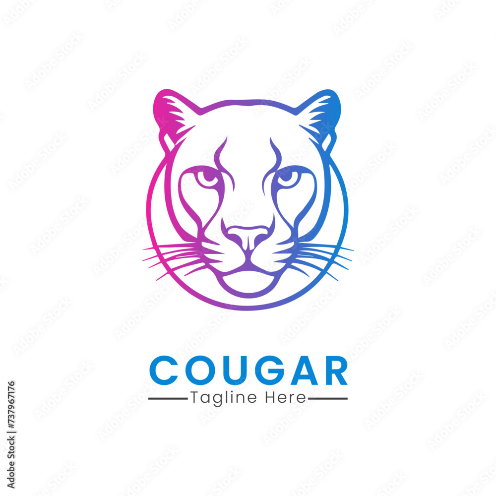 cougar logo template