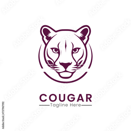 Fototapeta Naklejka Na Ścianę i Meble -  cougar logo template
