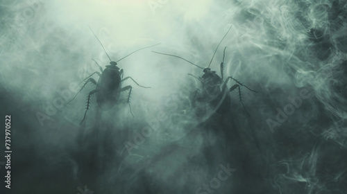 Phobia fear silhouettes © levit